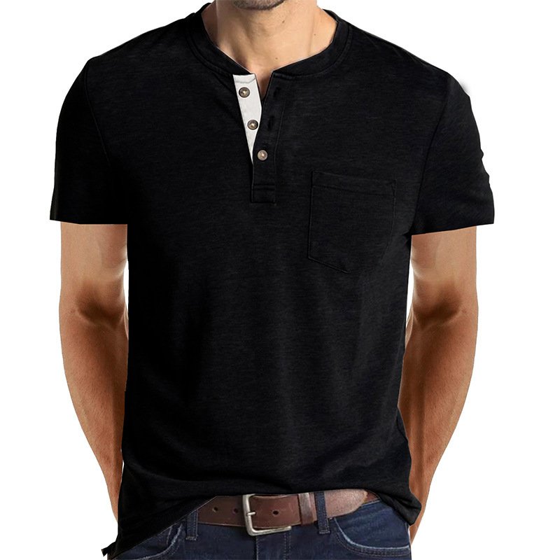 Camiseta Henley de manga corta. - Image 7