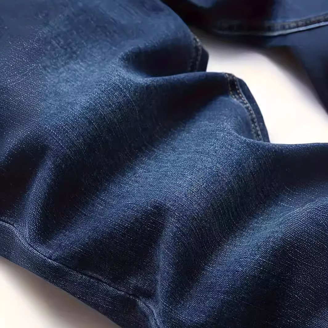 Vaqueros ajustados de estilo casual desgastado para hombre, de estilo europeo y americano. - Image 5