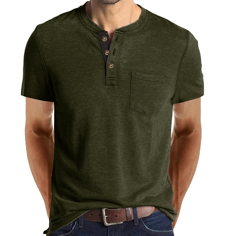 Camiseta Henley de manga corta. - Image 10