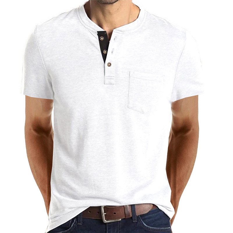 Camiseta Henley de manga corta. - Image 8
