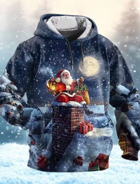 Nueva sudadera con capucha con impresión digital 3D de moda - Image 5