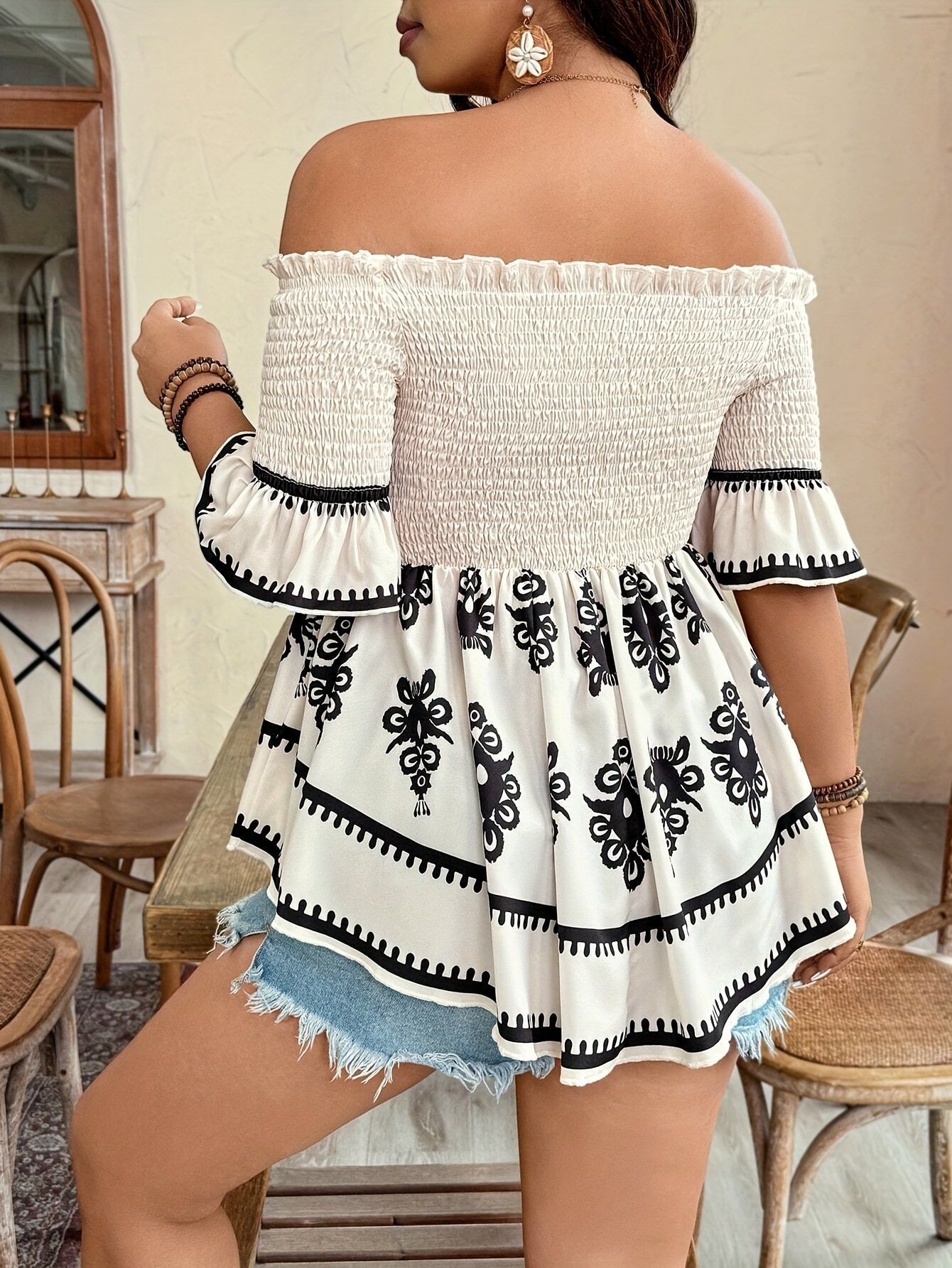 Vestido mini, estampado. - Image 5